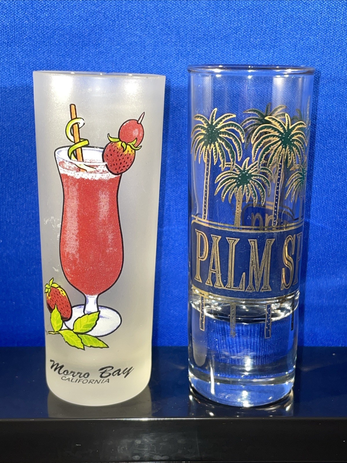 Morro Bay And Palm Spring Shot Glasses Set Of 2