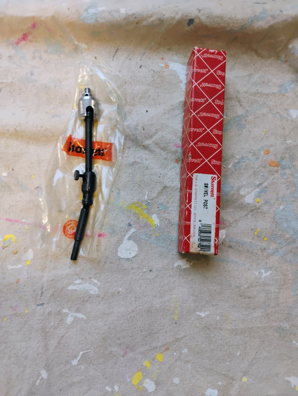 Starrett Swivel Post Assembly for Indicator Base Holder w/Box