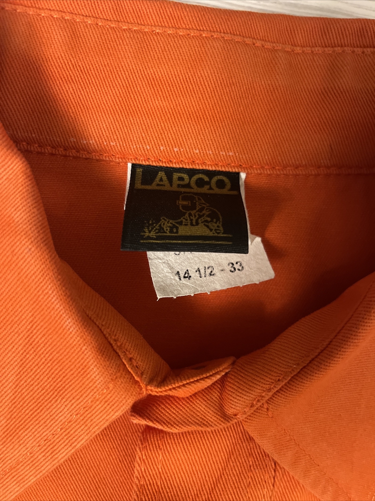 Lapco Welding Shirt Size 14 1/2-33