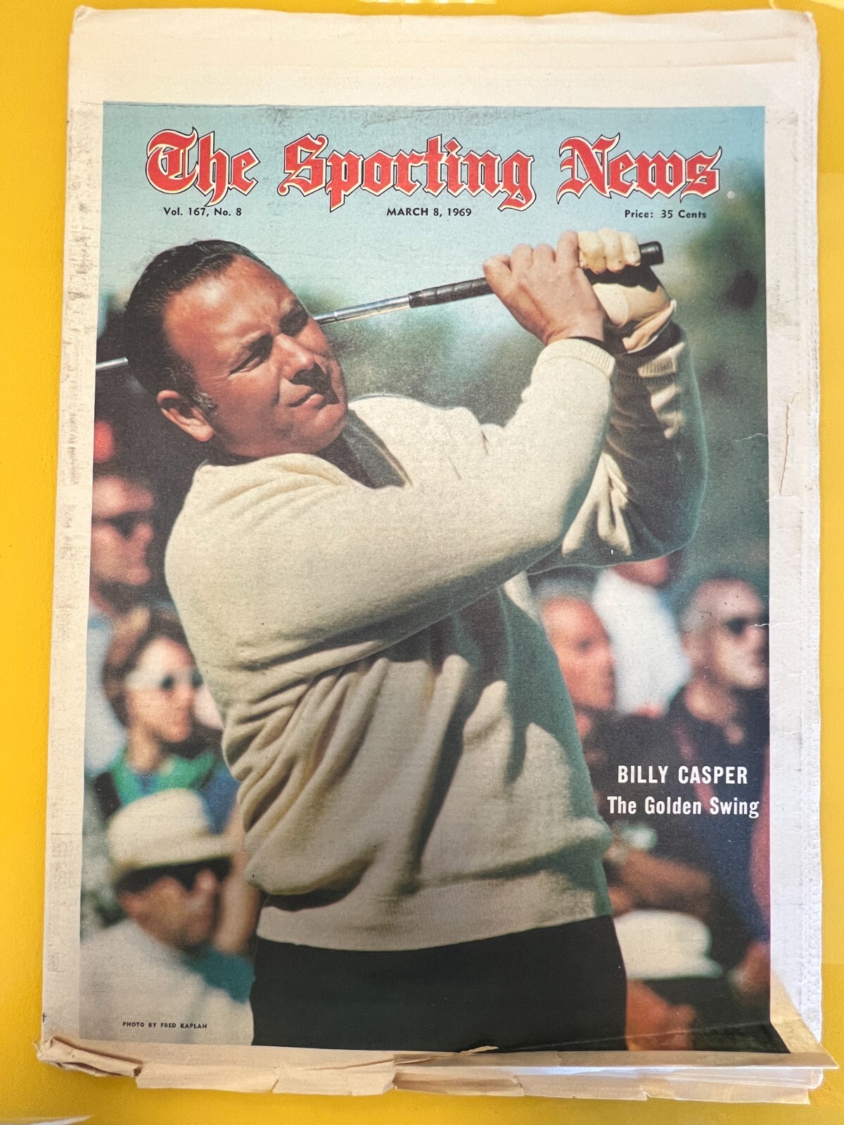 The Sporting News March 8, 1969 - Billy Casper - The Golden Swing GOLF