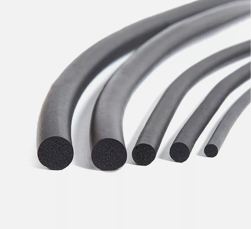 1/5-meter Solid EPDM Rubber Round Rod O-ring With Non Foaming Diameter of 3-20mm