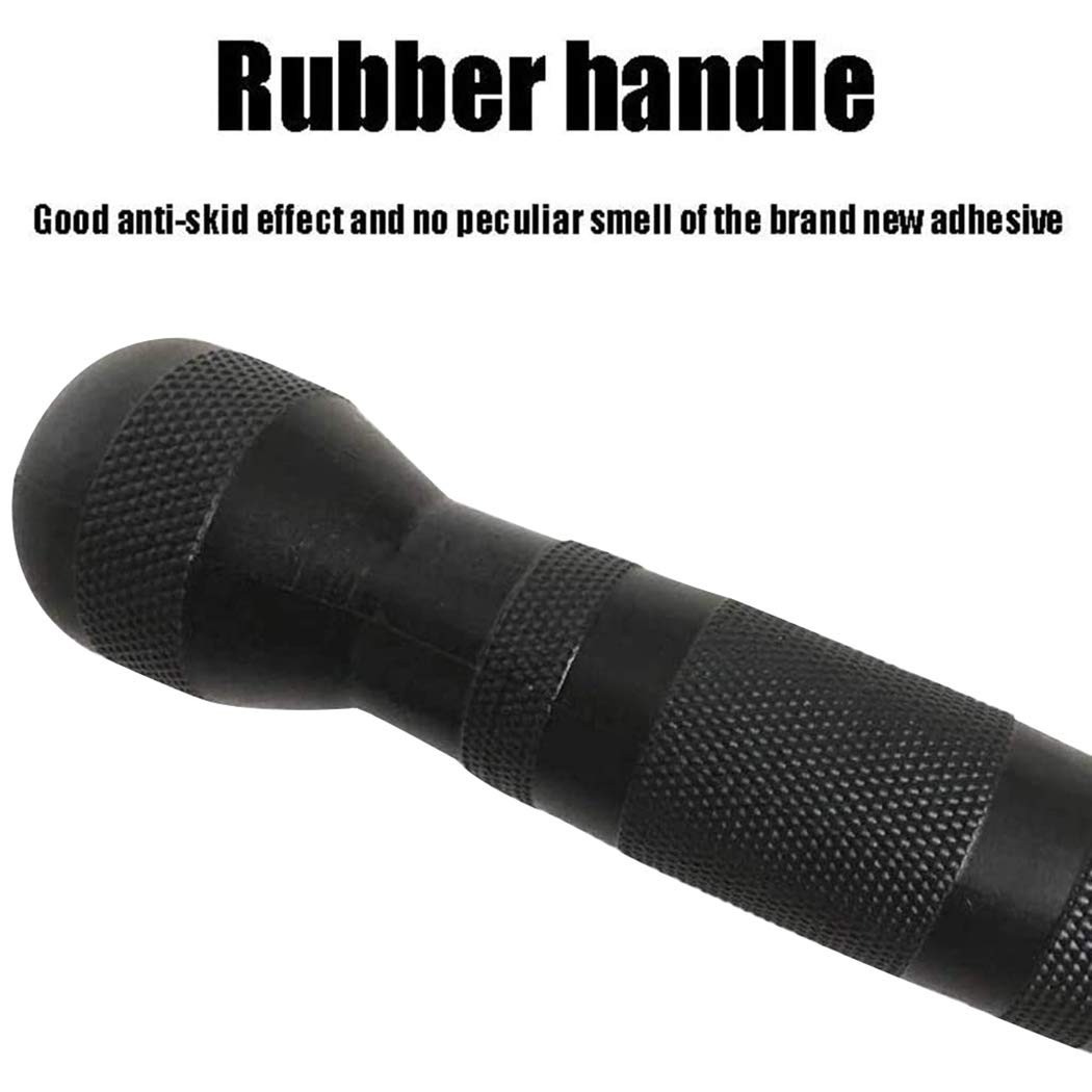 Lat Bar Cable Machine Attachment, Curl Pulldown Bar with Full Rotation and Rubbe