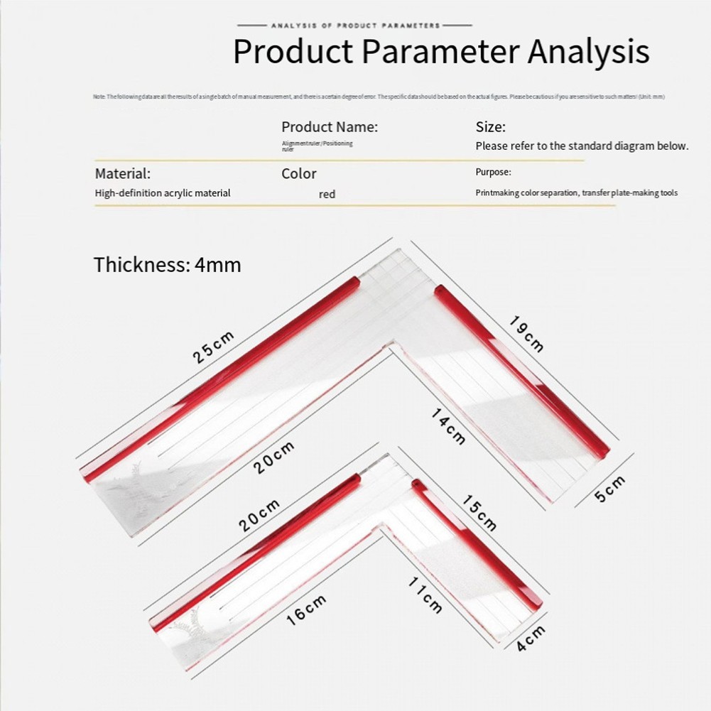 Gel Printing Plate Alignment Tool - Gel Plate Printing Placement Tool for4419