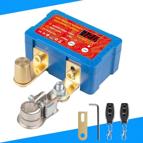 Battery Kill Switch for Car - Remote Battery Disconnect S(3.45*2.17*1.54) Blue