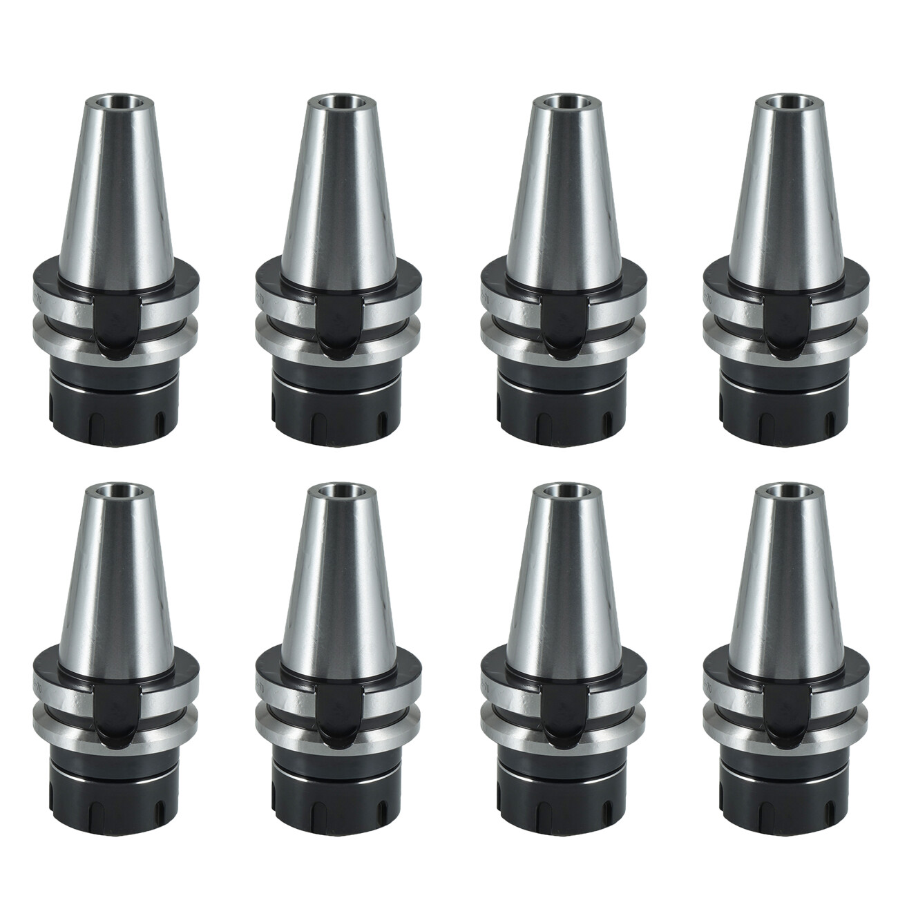 8pcs BT40 ER32 70mm Shank Holder Collet Chuck Sliver Tool Holder For CNC Milling