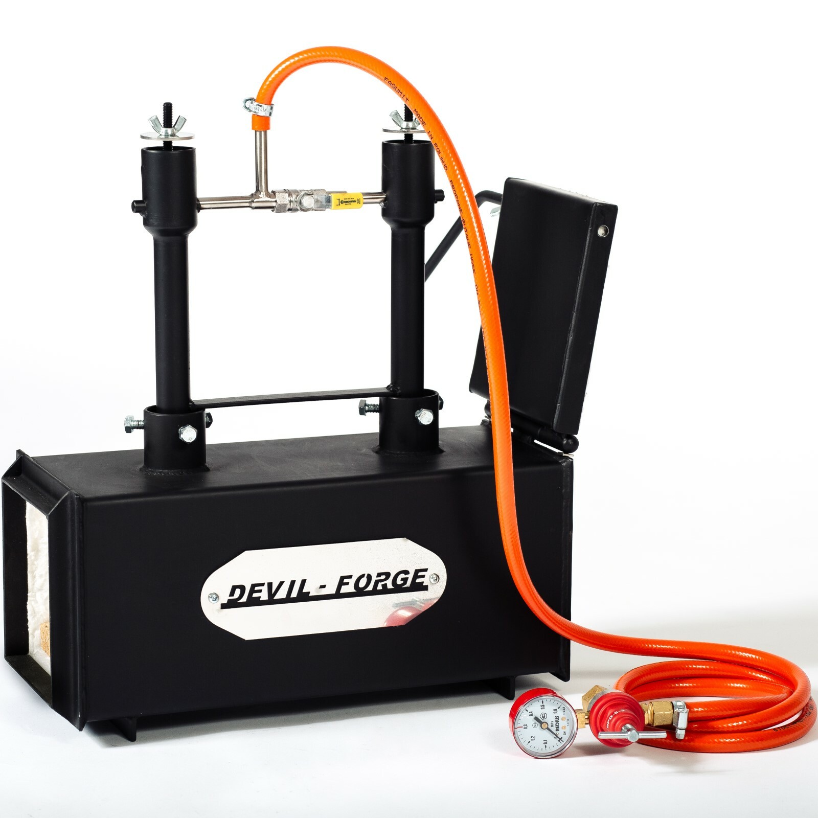 DFPROF2+1D GAS PROPANE FORGE Furnace Burner Knife Making Blacksmith USA