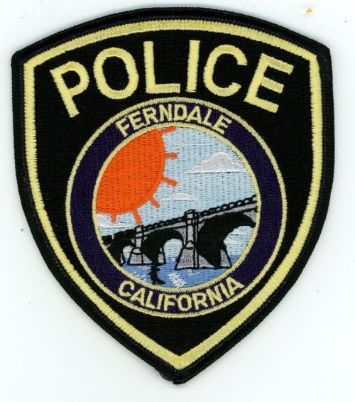 CALIFORNIA CA FERNDALE POLICE NICE SHOULDER PATCH SHERIFF