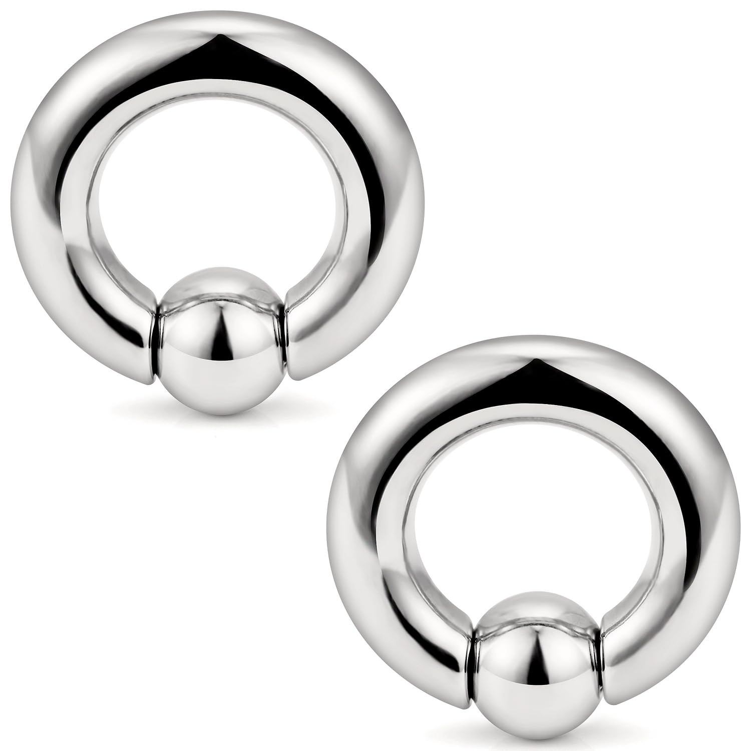 Ocptiy 6G Titaniumm 6mm (6G) with 14mm inner diameter, Titanium-6G-14mm