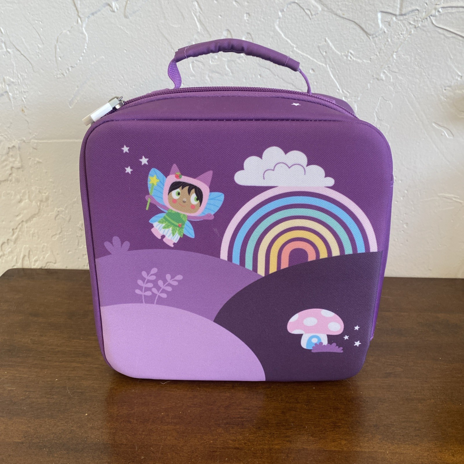 Tonies Carrying Case Purple Fairy Rainbow Mushroom Can Hold 14+ Tonies
