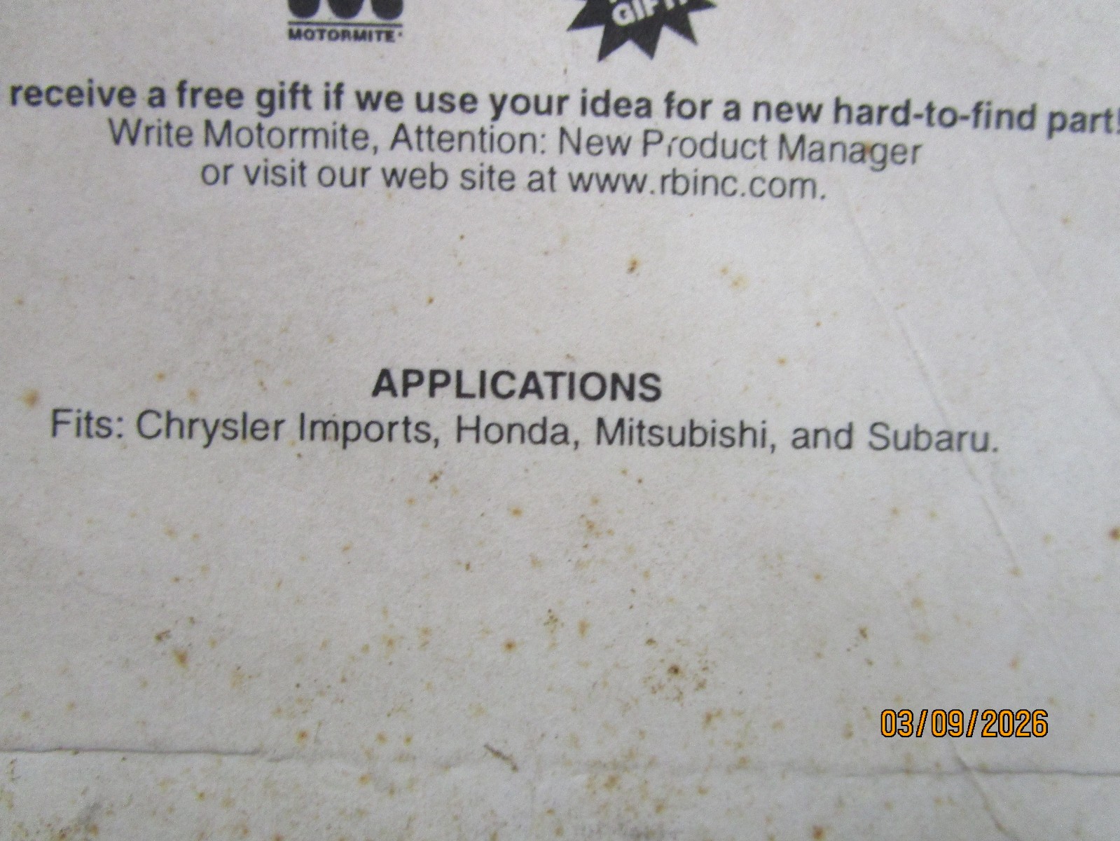 Cigarette Lighter Motormite 56472 (package rough)