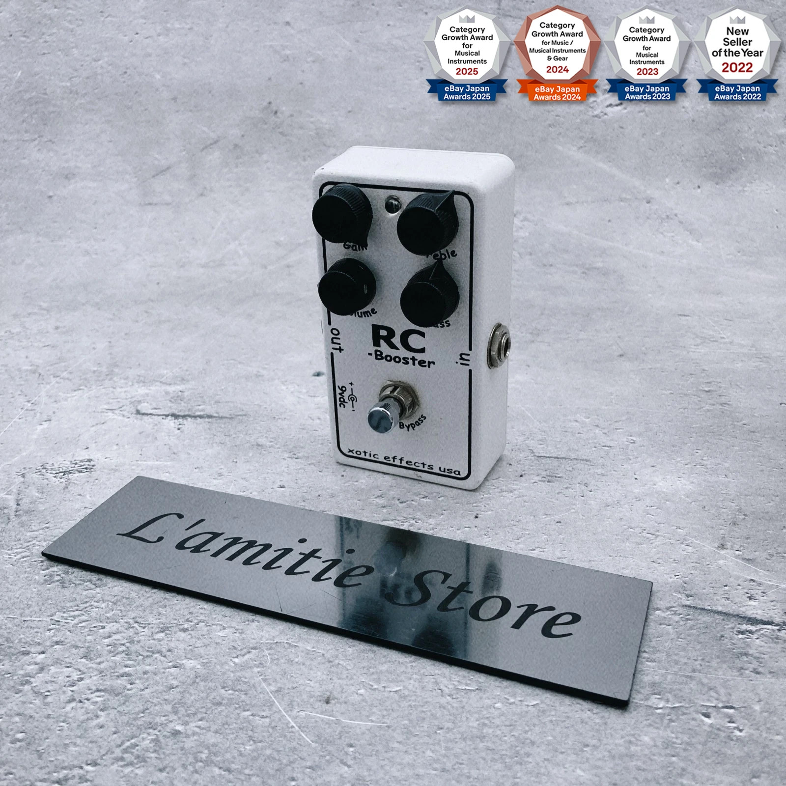 Xotic RC Booster White Guitar Effects Pedal Overdrive Clean Boost RCBooster JP