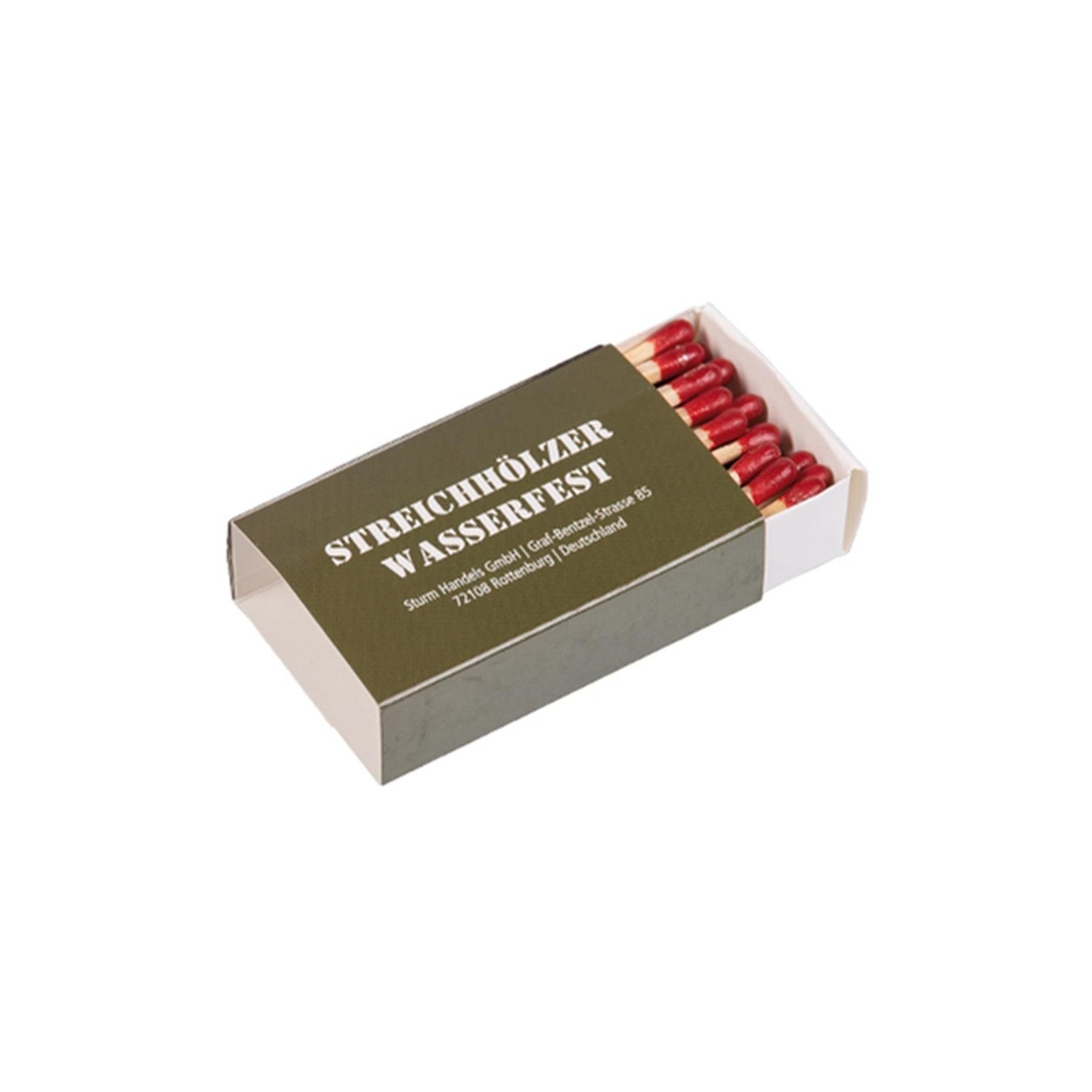 MIL-TEC Water Resistant Matches 4 Pack 35 Matches Outdoor Camping Survival