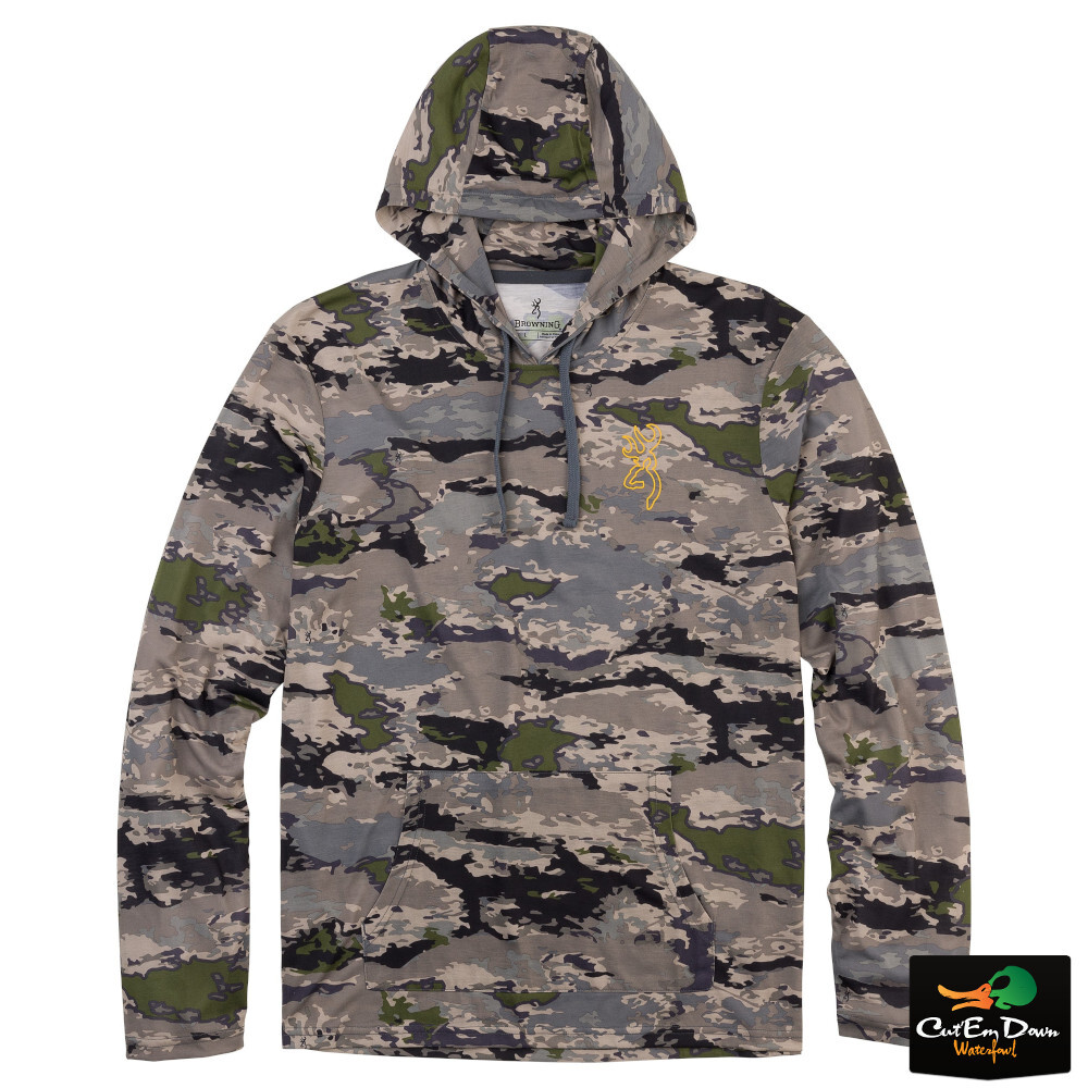 NEW BROWNING HIPSTER VS HOODED TEE T-SHIRT OVIX CAMO