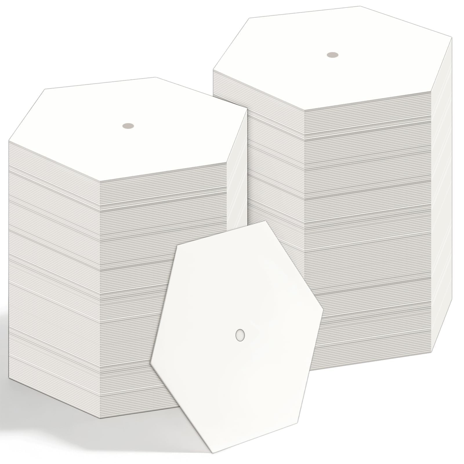 300 PCS 2 Inch White Hexagon Piecing Paper Templates Quilting Patchwork