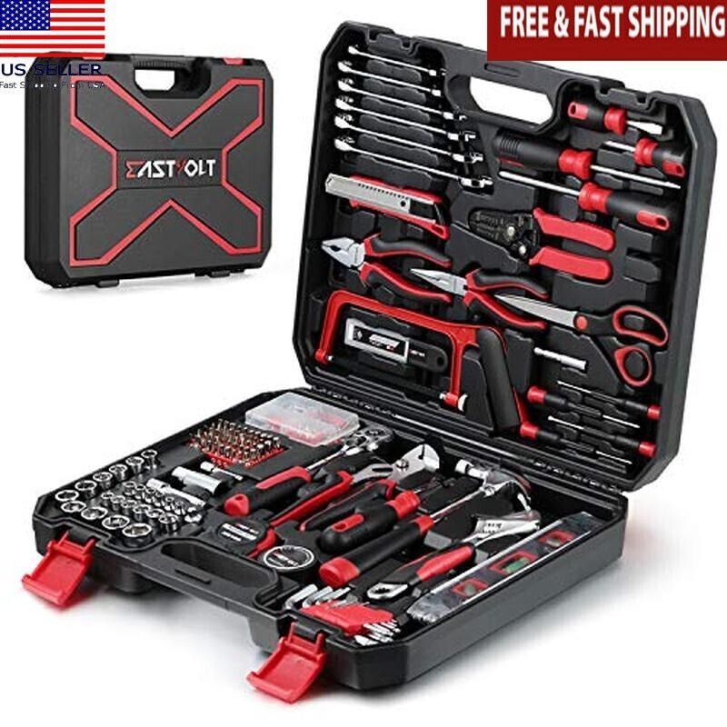 218Pc High Quality Tool Set Home Repair Auto DIY Ergonomic Storage Box New