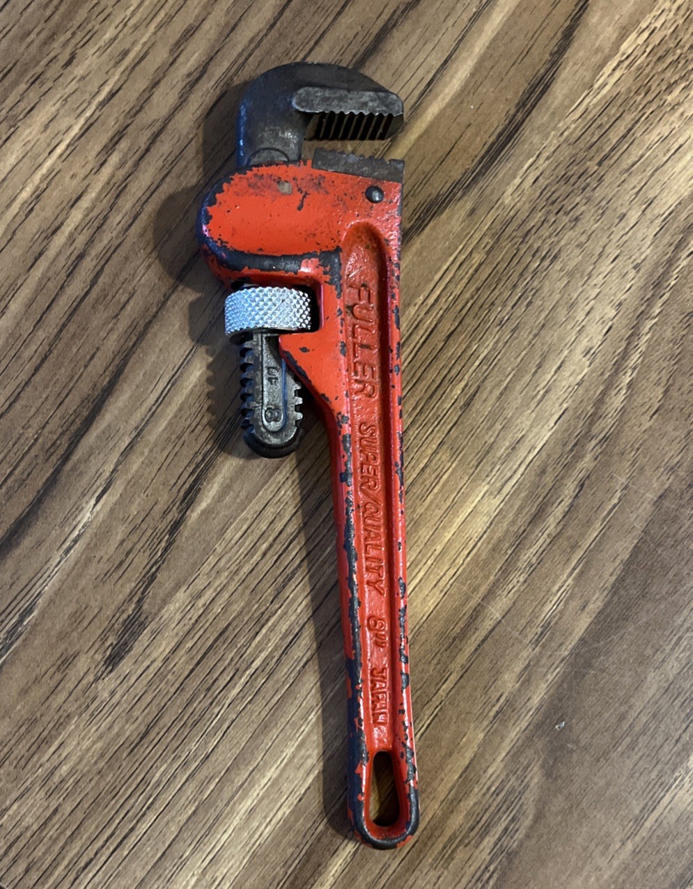 Vintage Fuller Super Quality 8 inch Pipe Wrench Made in Japan Used.