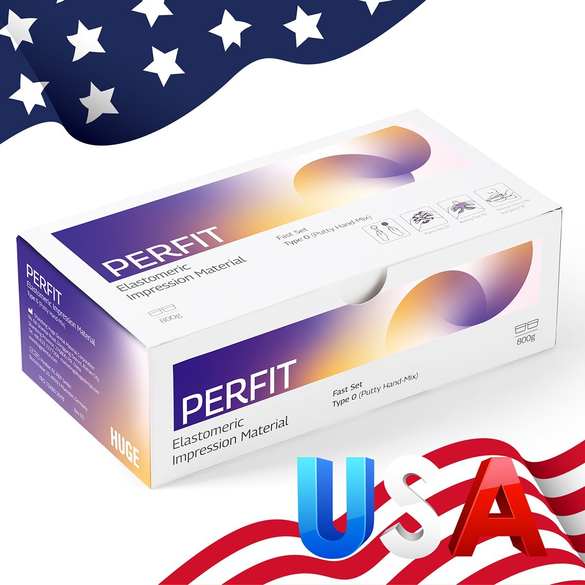 Dental VPS Elastomeric Impression Material Light/Heavy Body Fast Set AZDENT