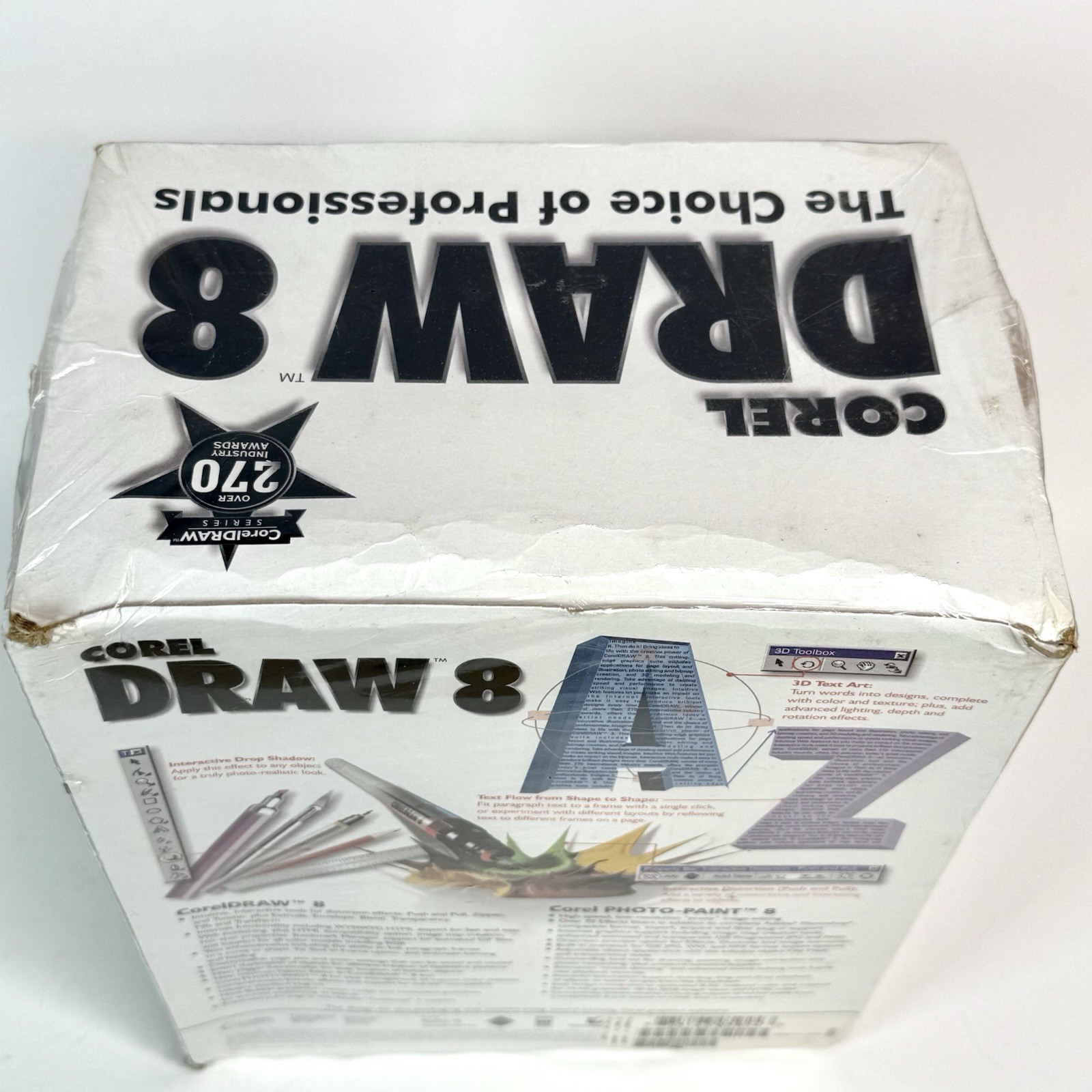 COREL DRAW 8 Software New & Sealed for Win95 & NT 4.0 1998 Read Description