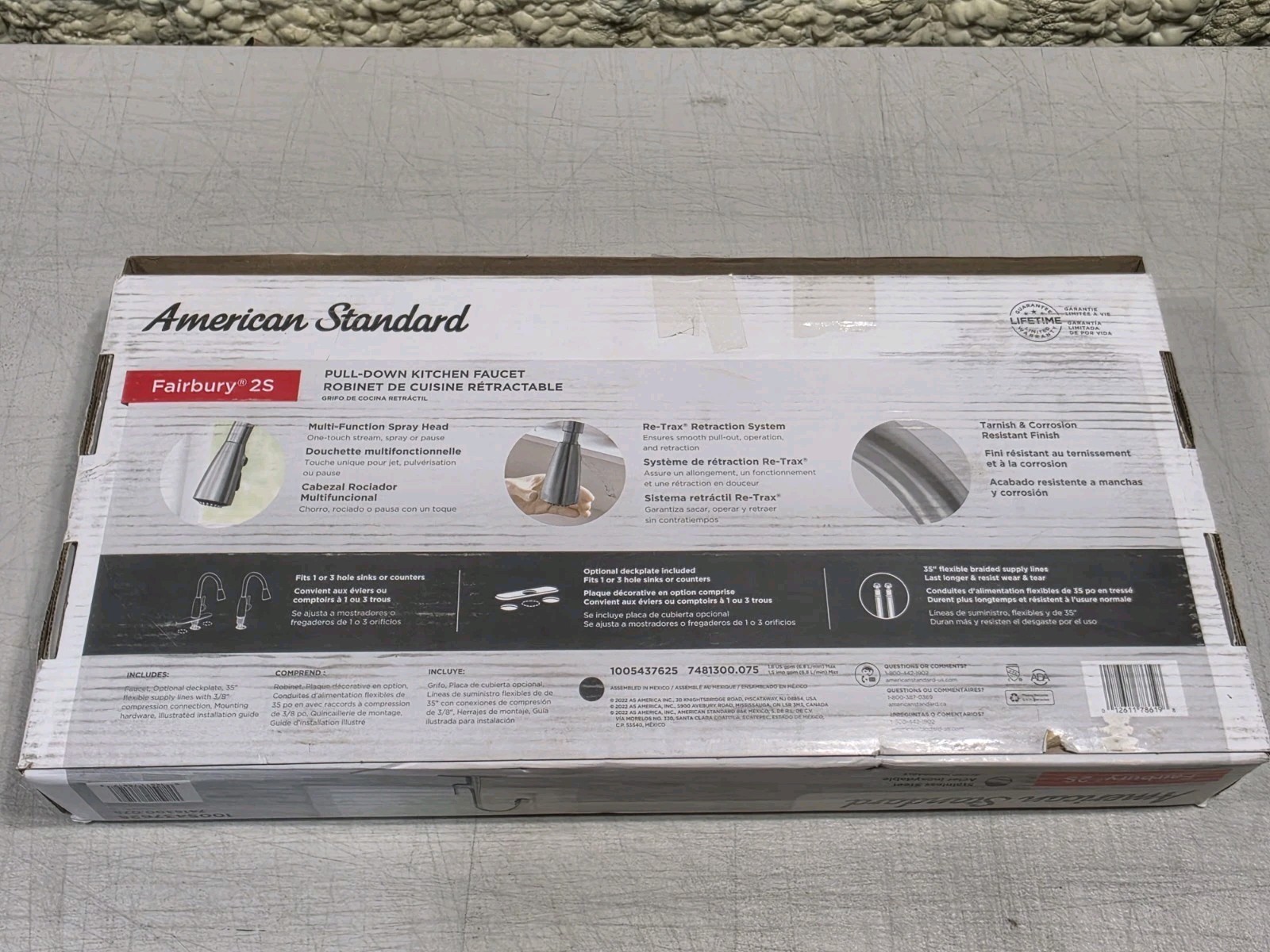 American Standard Fairbury Single-Handle Pull-Down Sprayer Kitchen Faucet -...