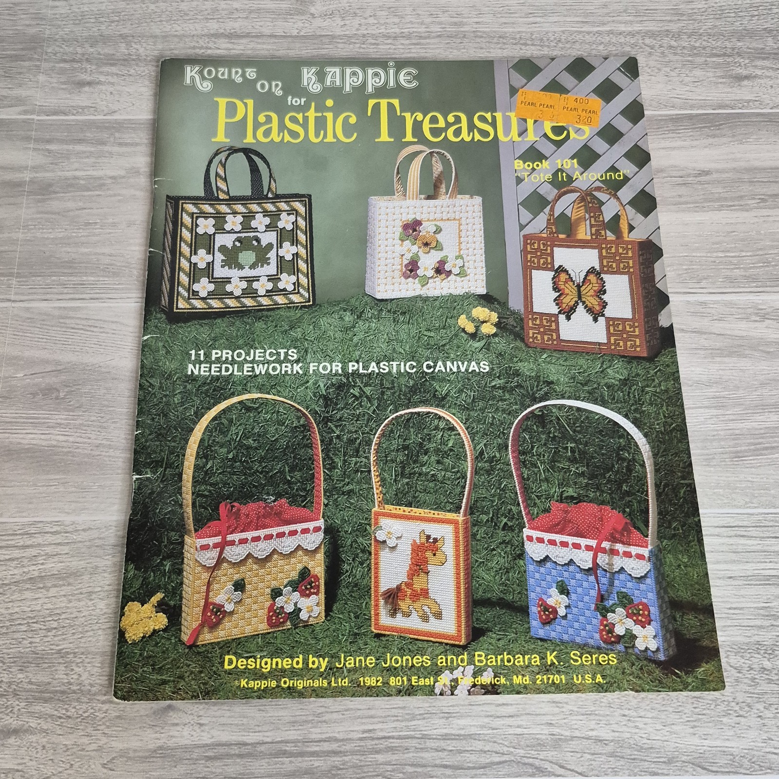 Kount On Kappie Plastic Canvas Diy Tote Purse Magazine VTG Pattern Needlework