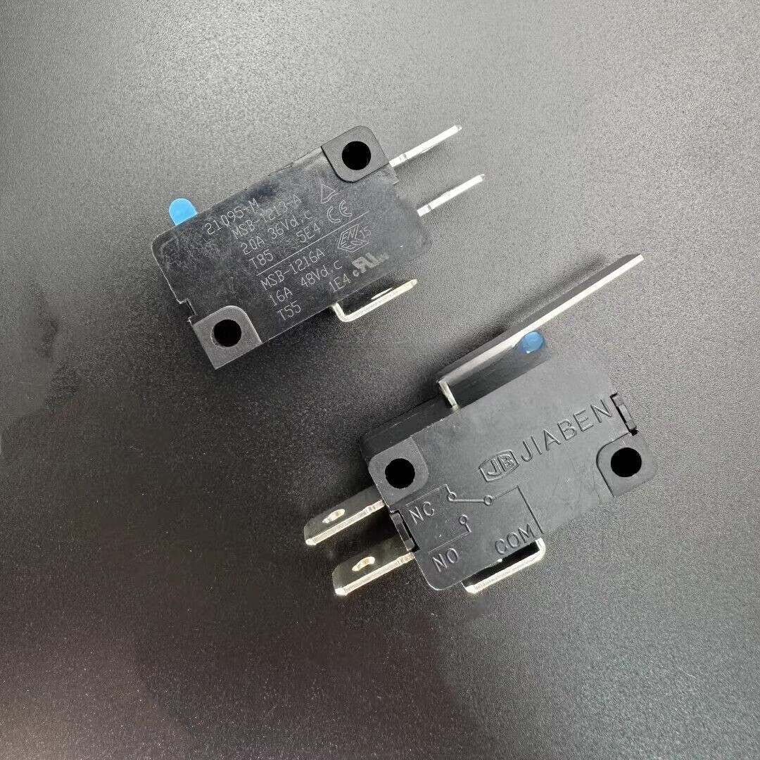 JIABEN MSB-1213-A / MSB-1216A Micro Limit Switch 3 pins 20A 36Vd.c 16A 48Vd.c