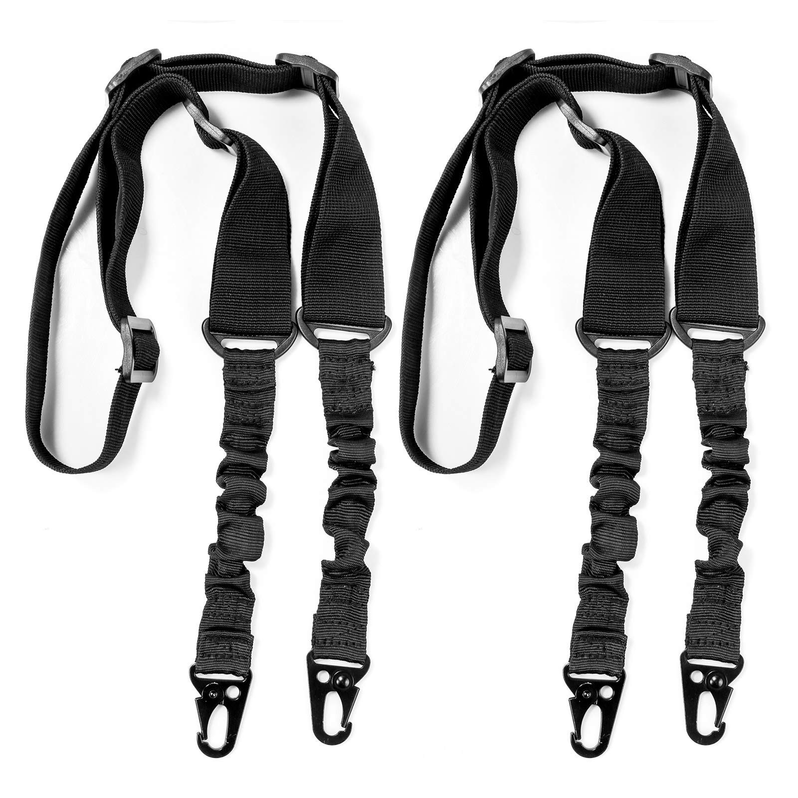 4-Pack 2 Point Sling with Metal Hook Adjustable Length 1.25” Sling