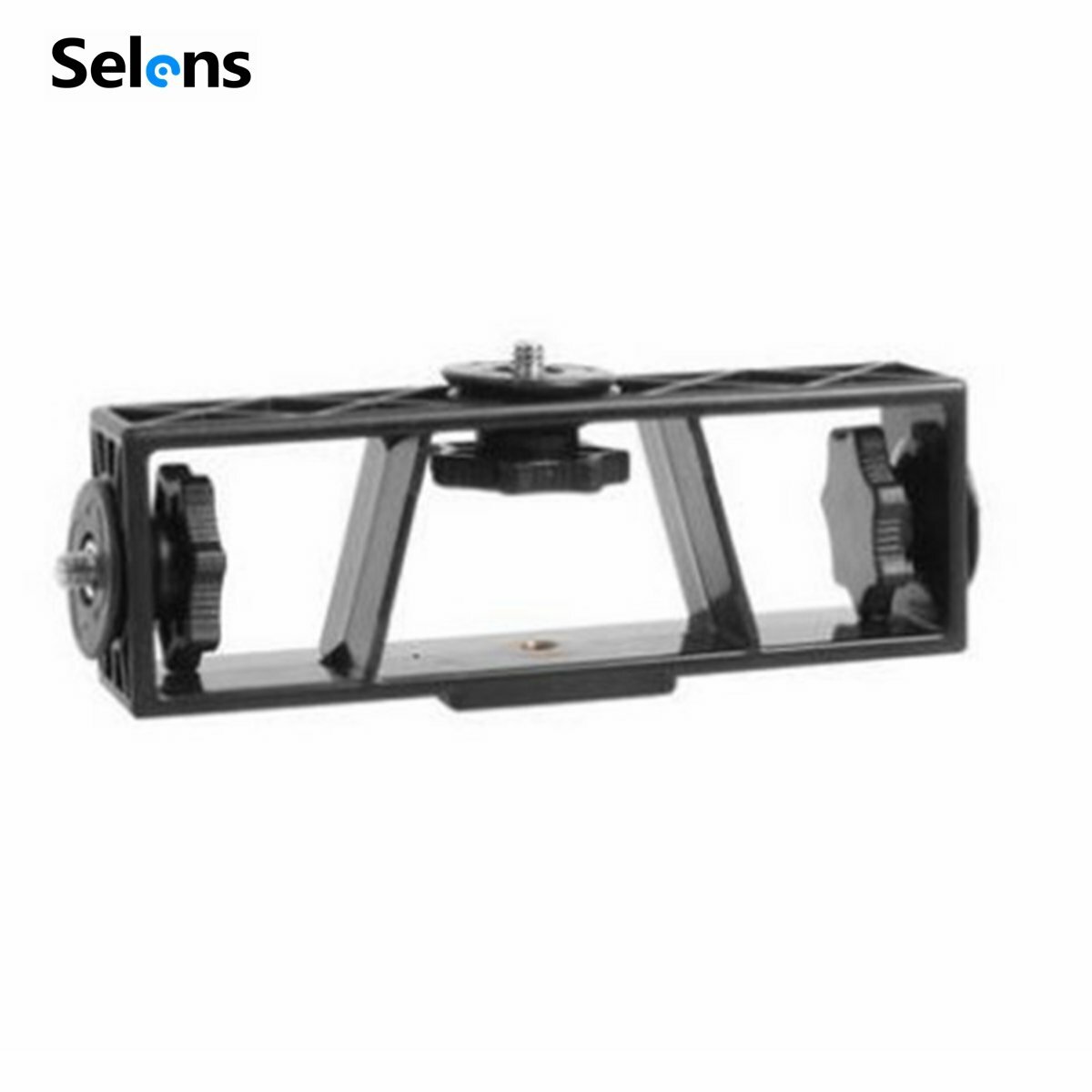 Screw Triple Tripod Stand Holder Mount Bracket Adapter for Phone Camera Makeup