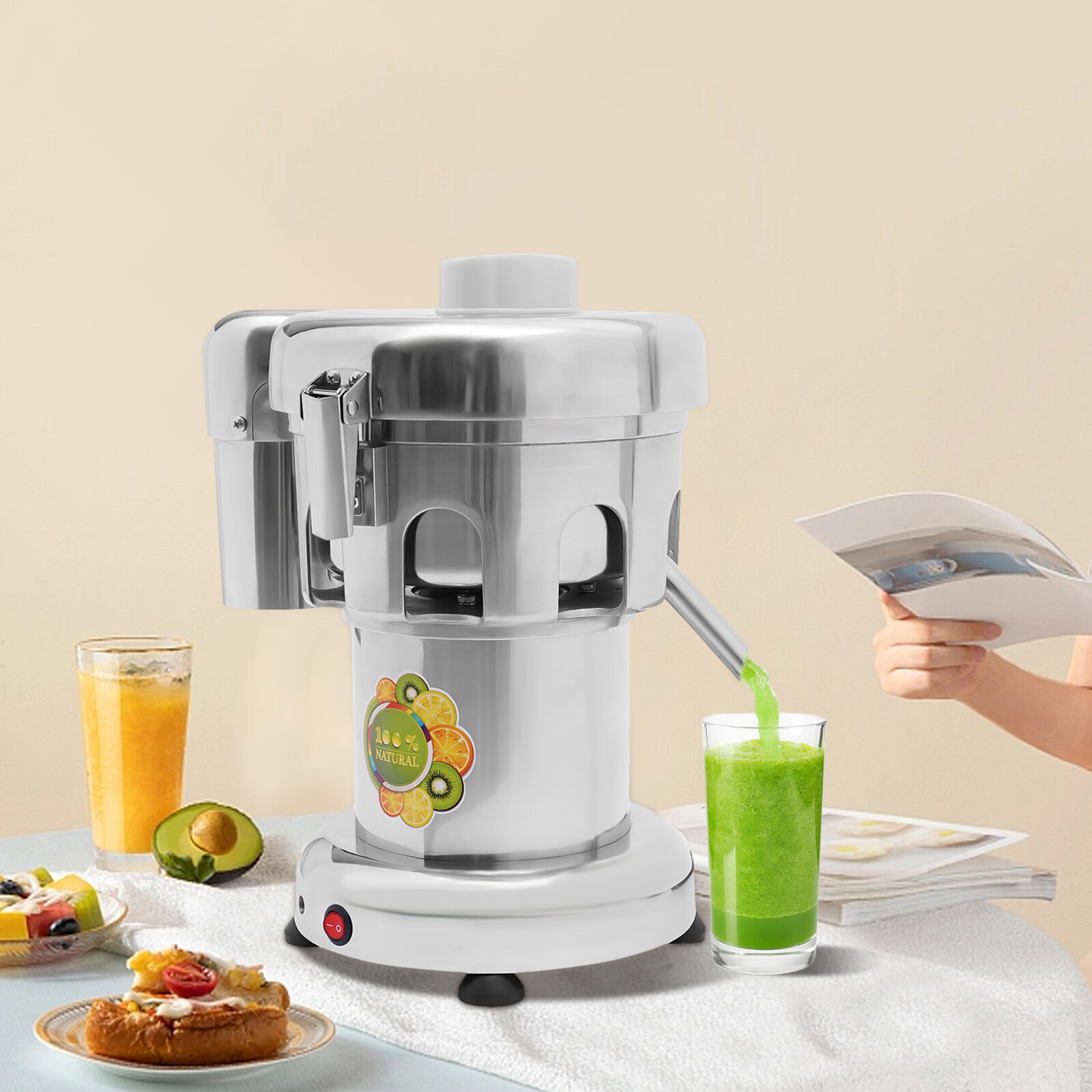 Juice Extractor 110V 370W Centrifugal Juice Extractor Juicing Fruit & Vegetable