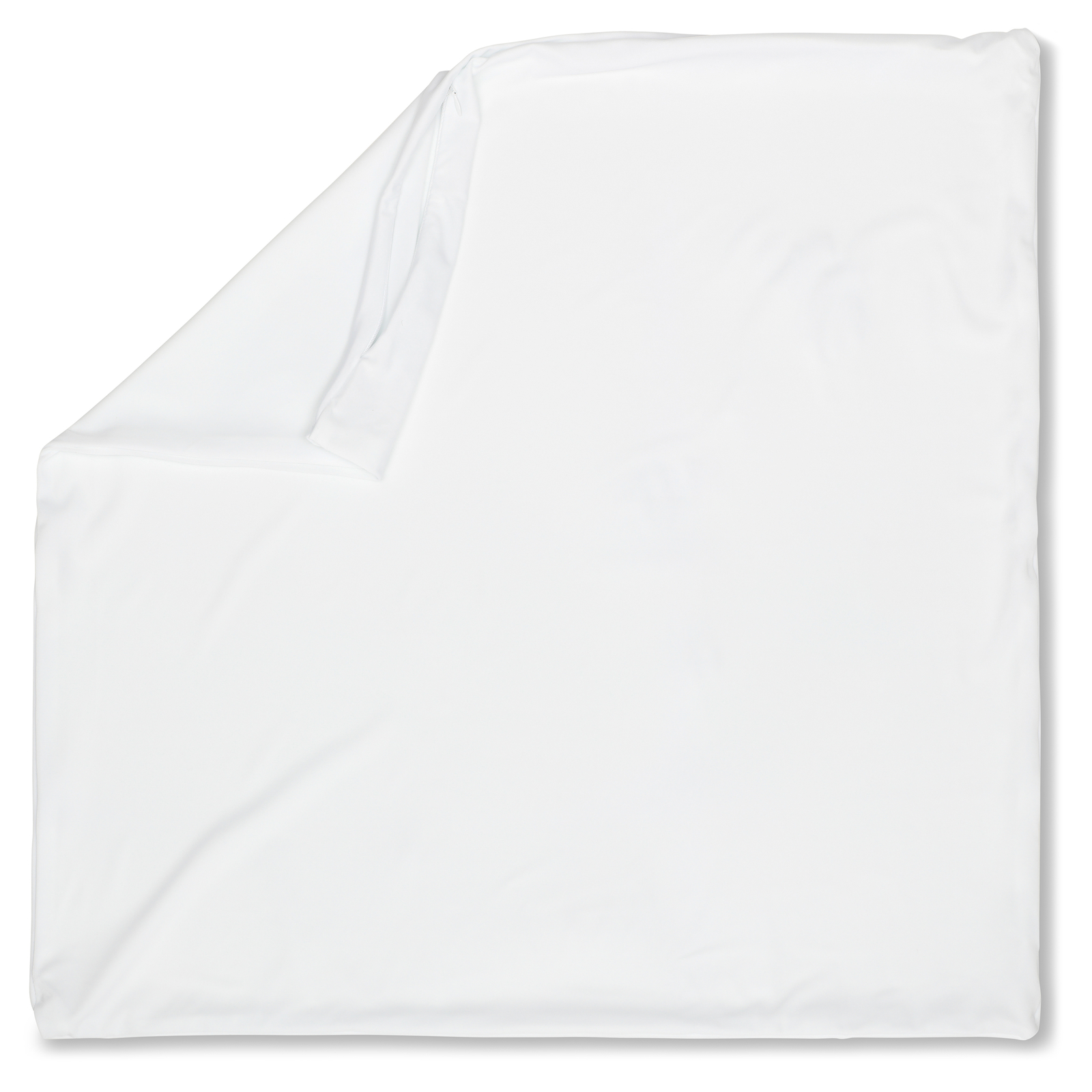 22" x 22" Cover Throw Pillowcases - 85/15 Nylon/Spandex Silky White