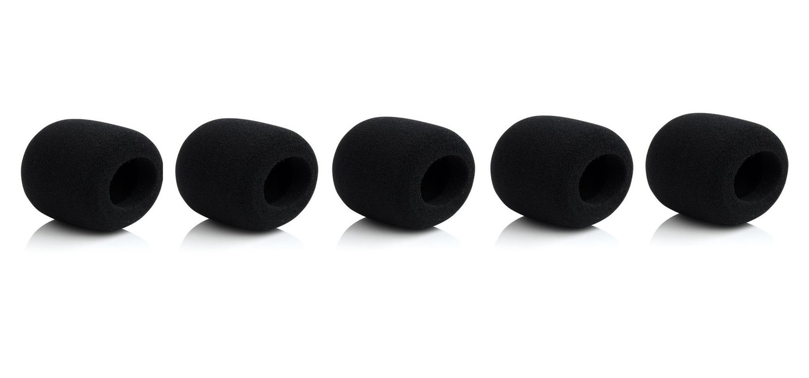 5 Pack Mic Cover Foam Microphone Windscreen for Shure Wireless Microphone Black
