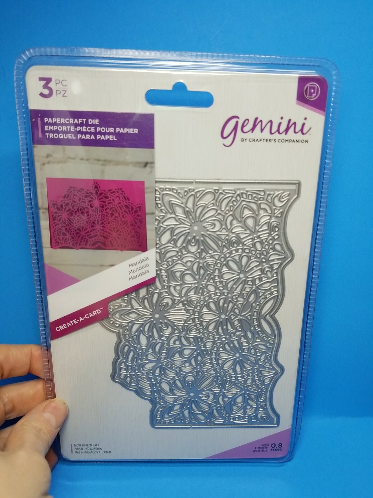 CC3 Crafter's Companion Gemini Mandala Create A Card die New