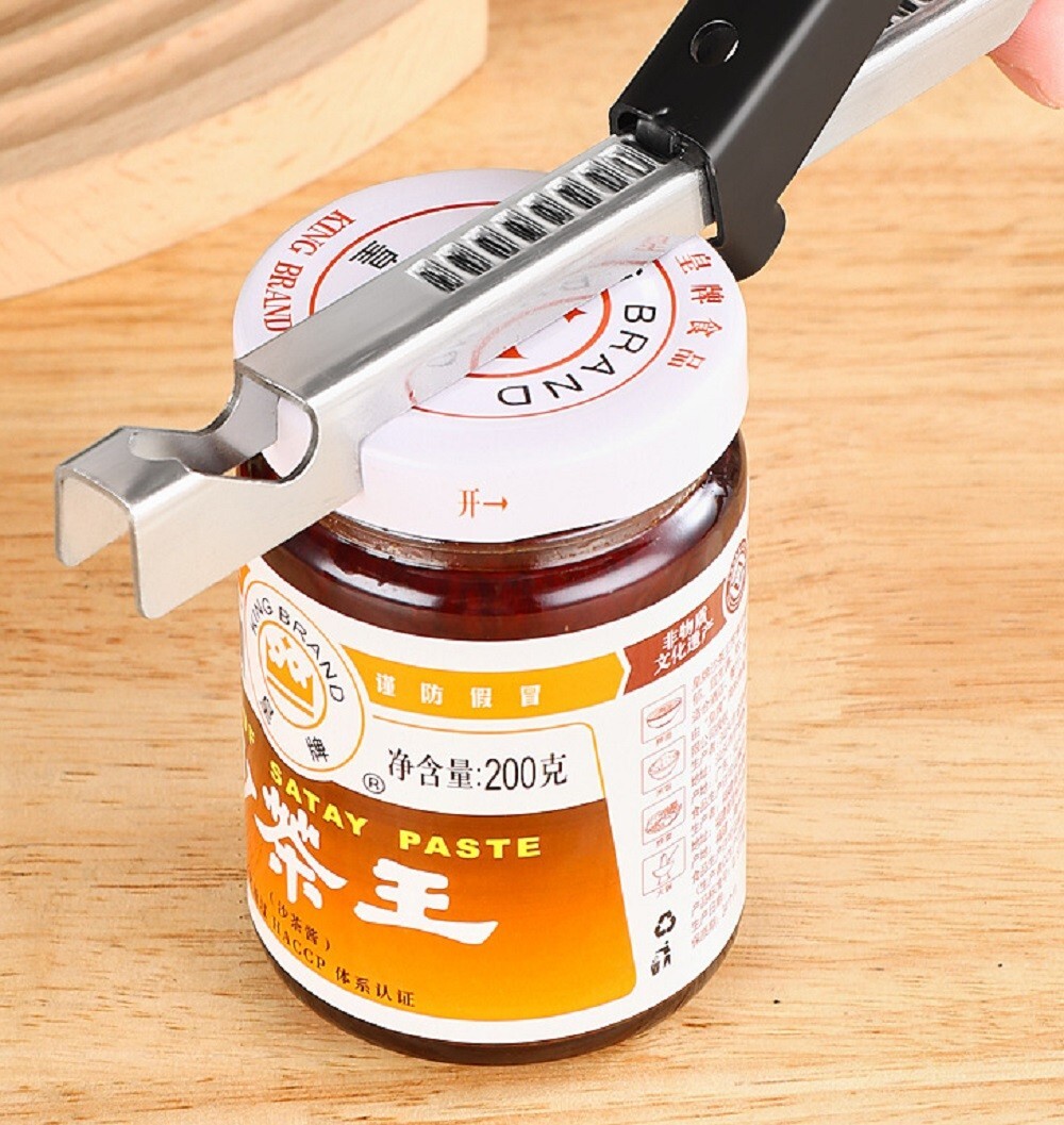 Adjustable Jar Opener Stainless Steel Easy Grip Lid Remover for Arthritis