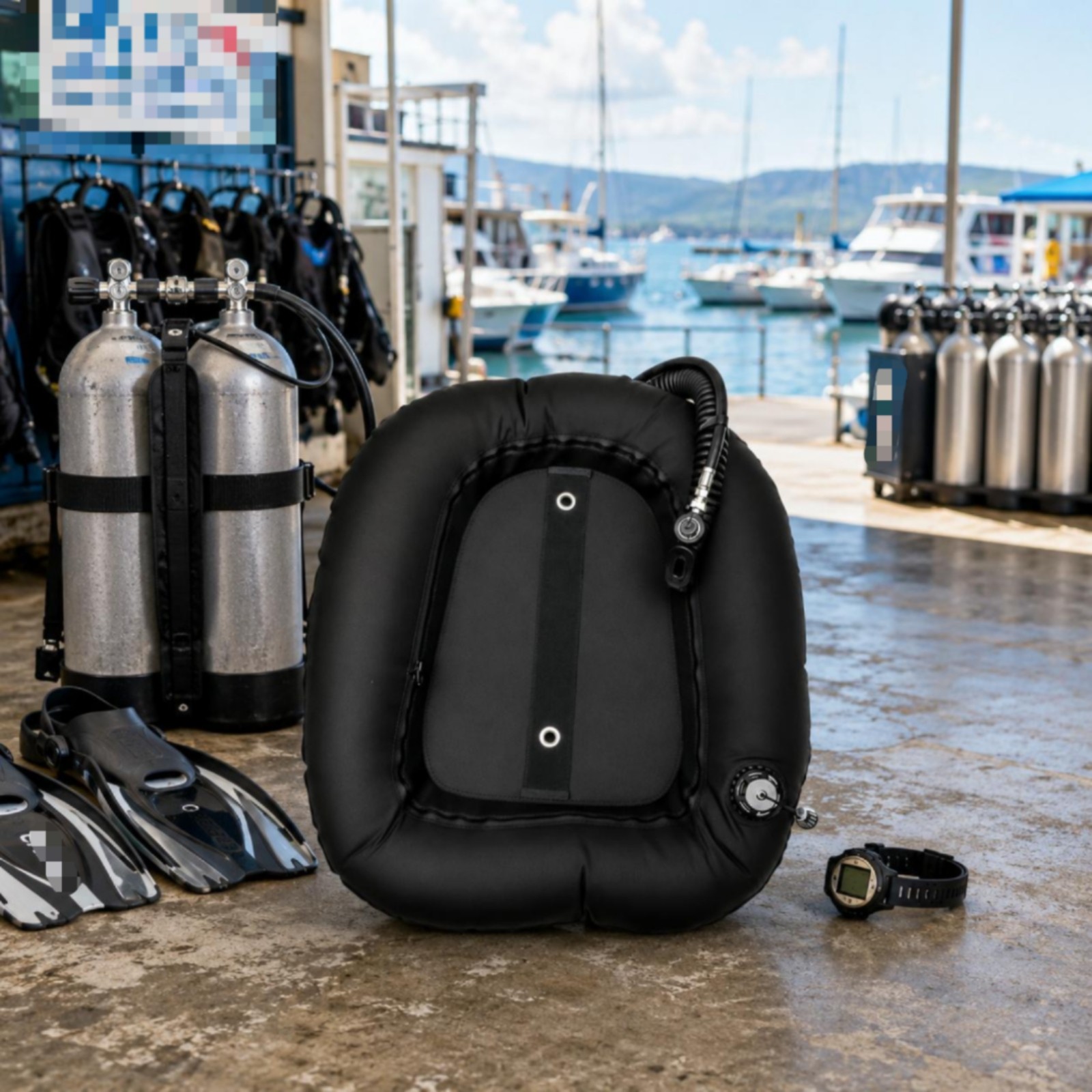rearInflation Underwater BCD 1000D Nylon Buoyancy Bladder Cordura