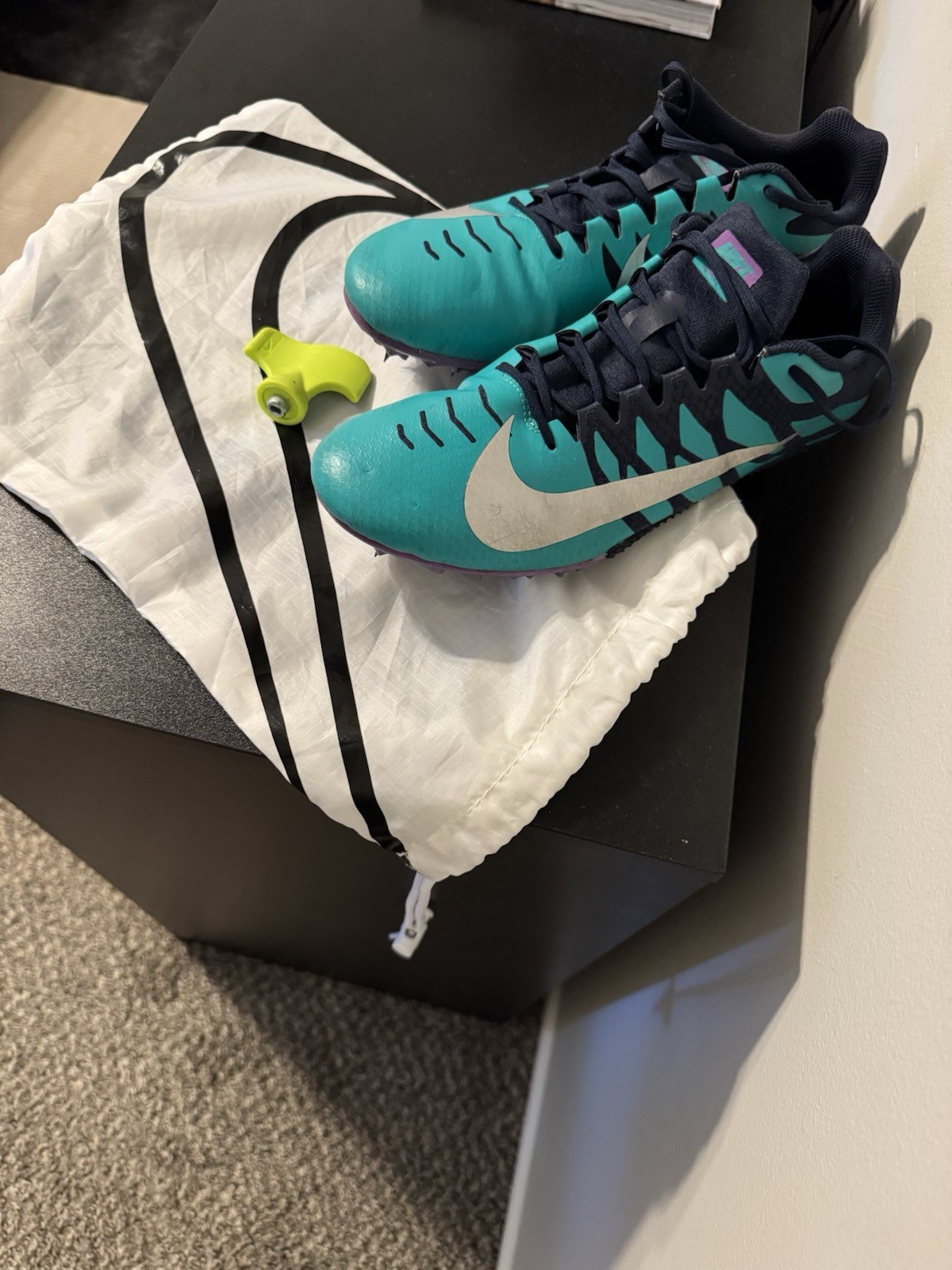 Nike Air Zoom Rival S 9 Spikes 'Green' Size 12