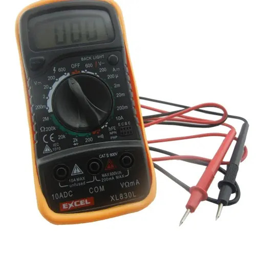 Digital Voltmeter Ohmmeter Ammeter Multimeter OHM DC AC Voltage Current Tester +