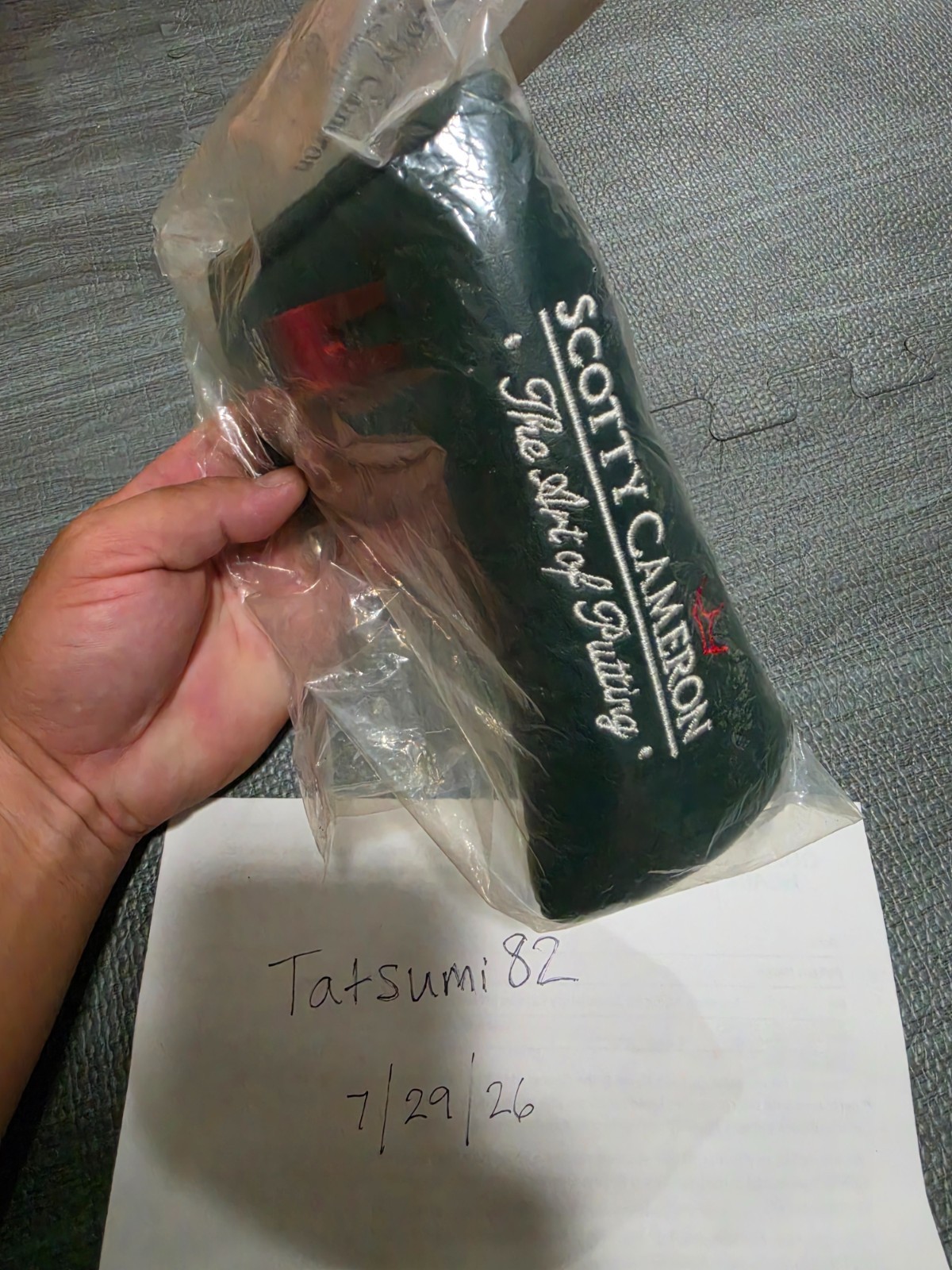 **RARE NEW SCOTTY CAMERON TITLEIST DARK GREEN ART OF PUTTING HEADCOVER AUGUSTA**
