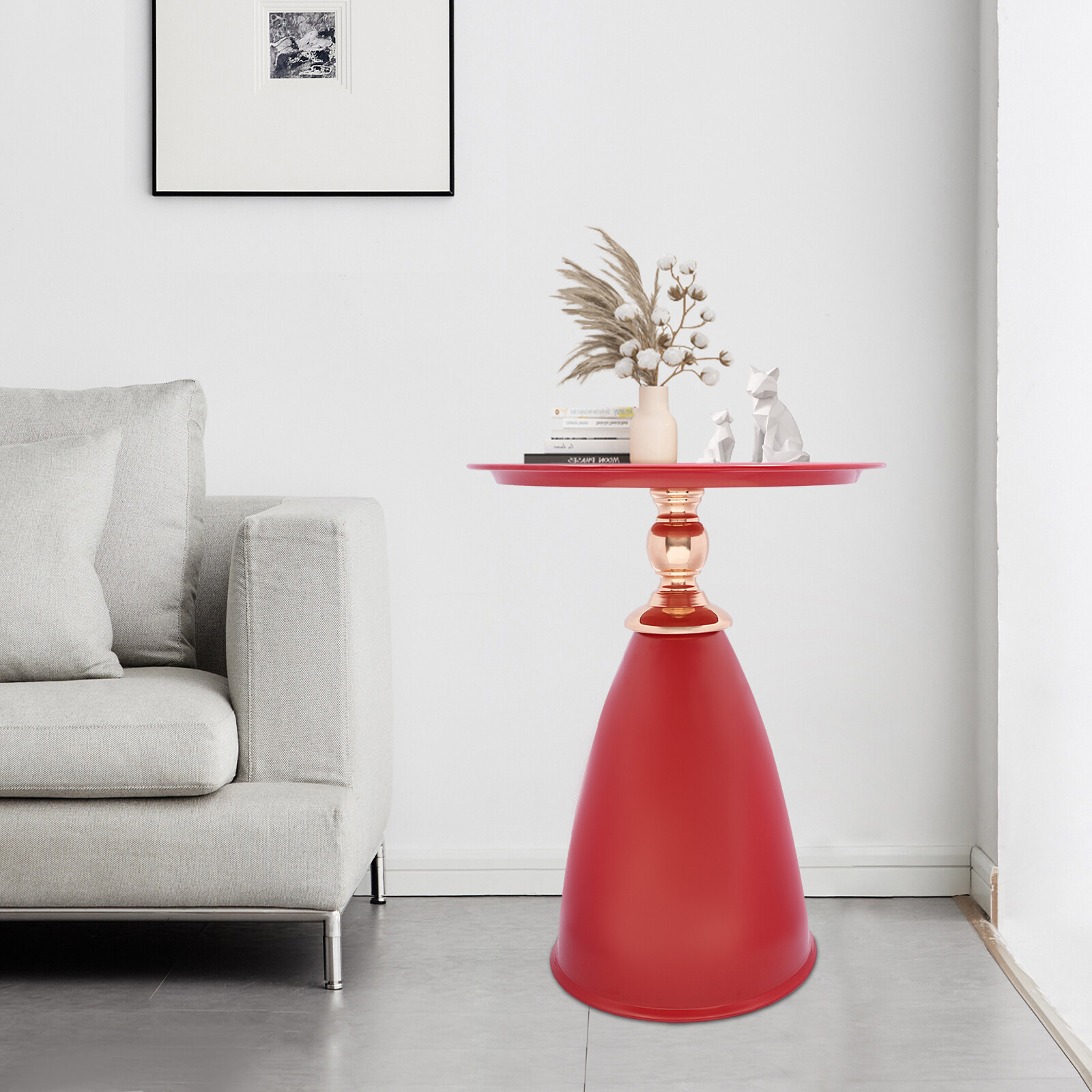 Side End Table Round Side Table for Living rooms/Bedrooms/Ooffices/Patios/Sofas