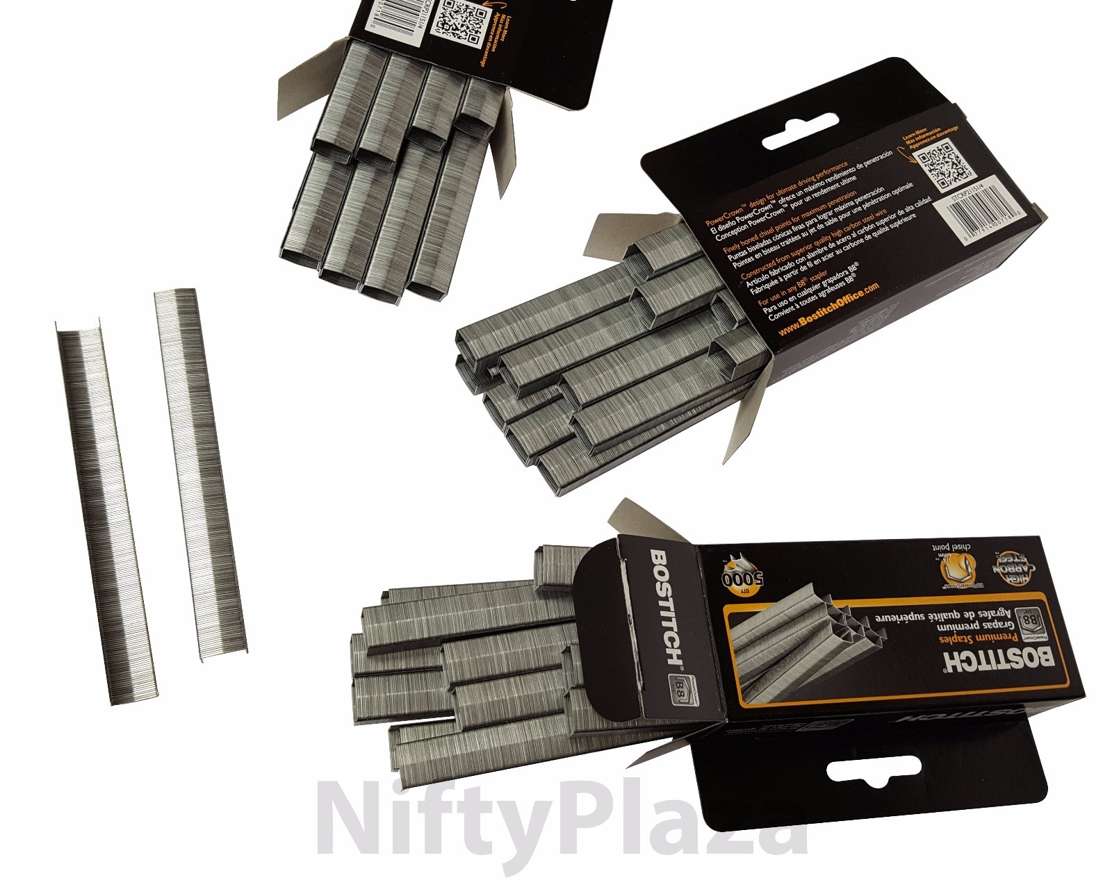 Pack of 5 Boxes Bostitch B8 Powercrown Premium 1/4" Staples MPN STCRP21151/4