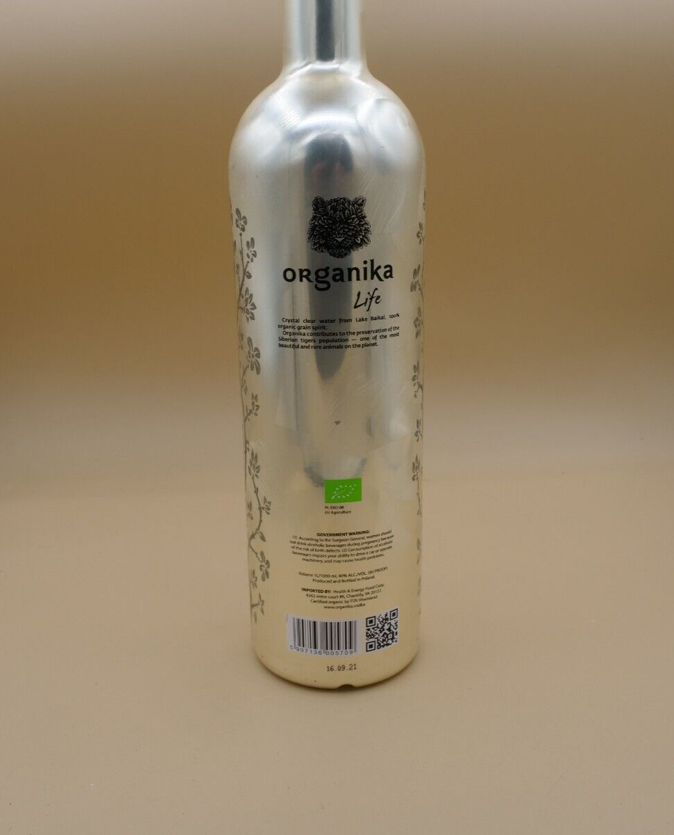 ORGANIKA Organic Vodka #0952 EMPTY Bottle Decoration