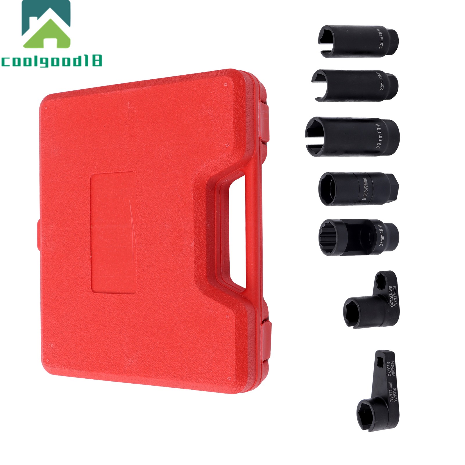 7Pcs Set Oxygen Sensor Socket Automotive Sensor Auto Tool Set Sensor Socket