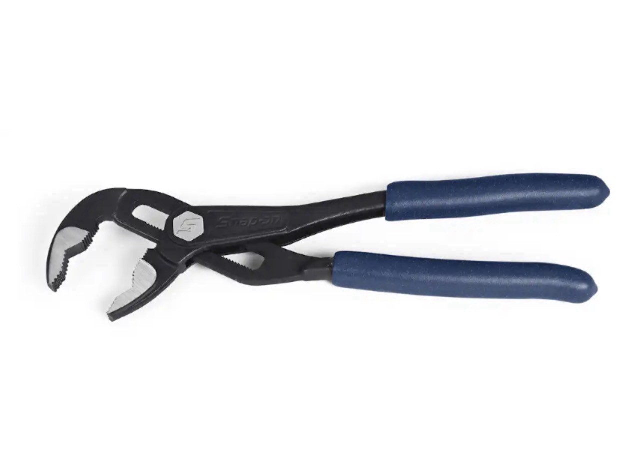 Snap On 10” Adjustable Water Pump Pliers In Blue NEW