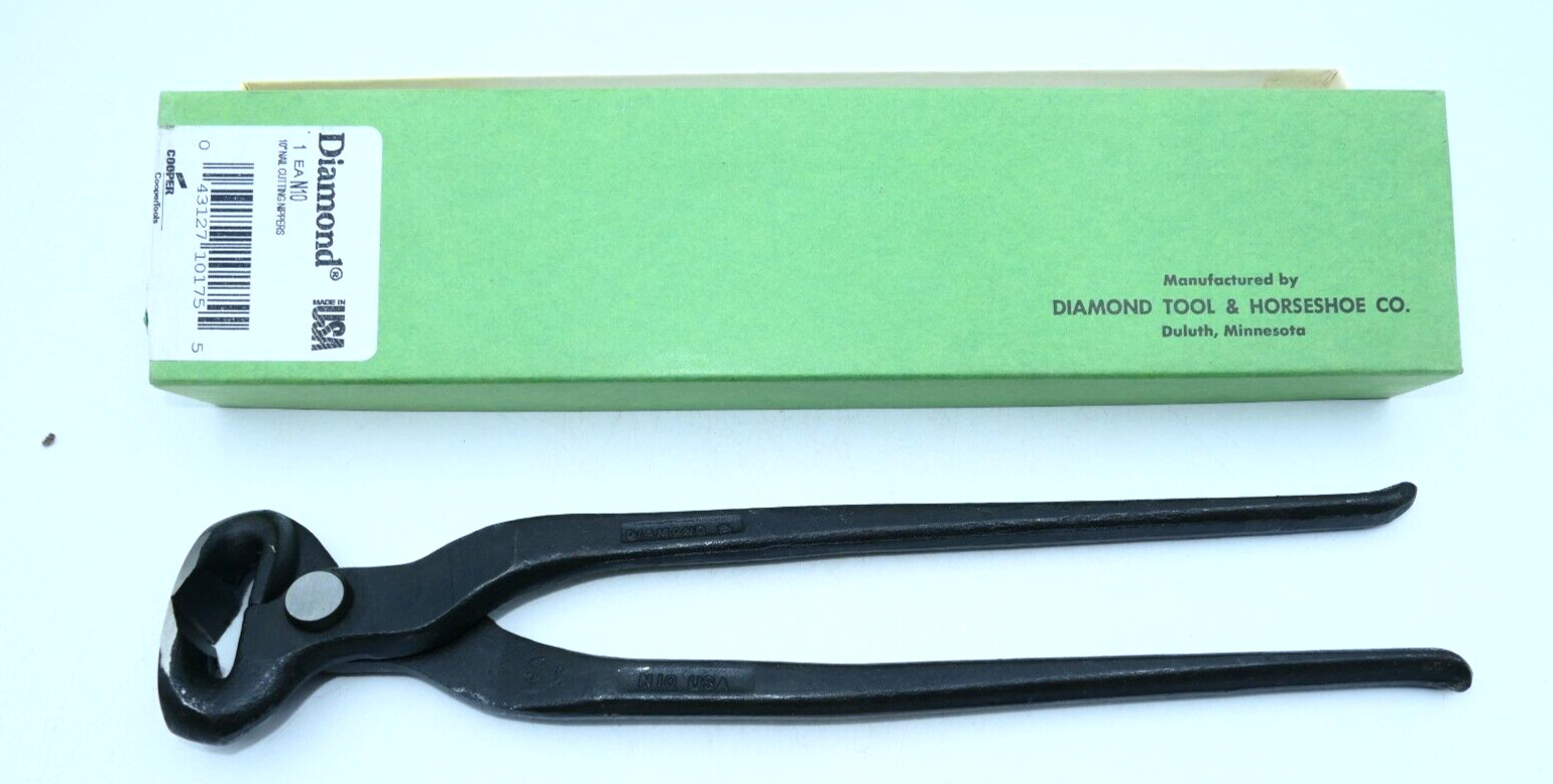 VTG Diamond 10" Nail Cutting Nippers Horse Equestrian N10 Barefoot Trimmer NEW