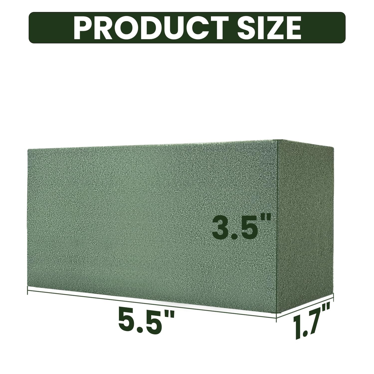 3 Pack Floral Foam Blocks 5.5" x 3.1" x 1.7" Wet and Dry Flower Foam for Flow...