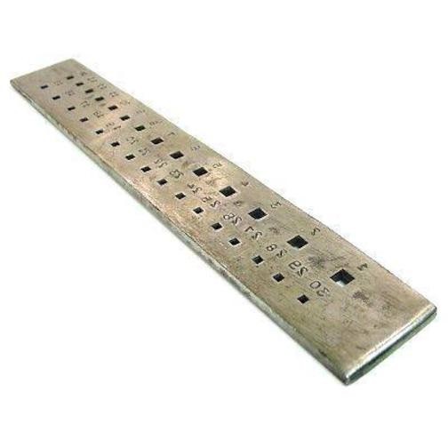 30 Square Hole Drawplate 6" Jewelers Wire Draw Plate Jewelry Craft Shaping Tool