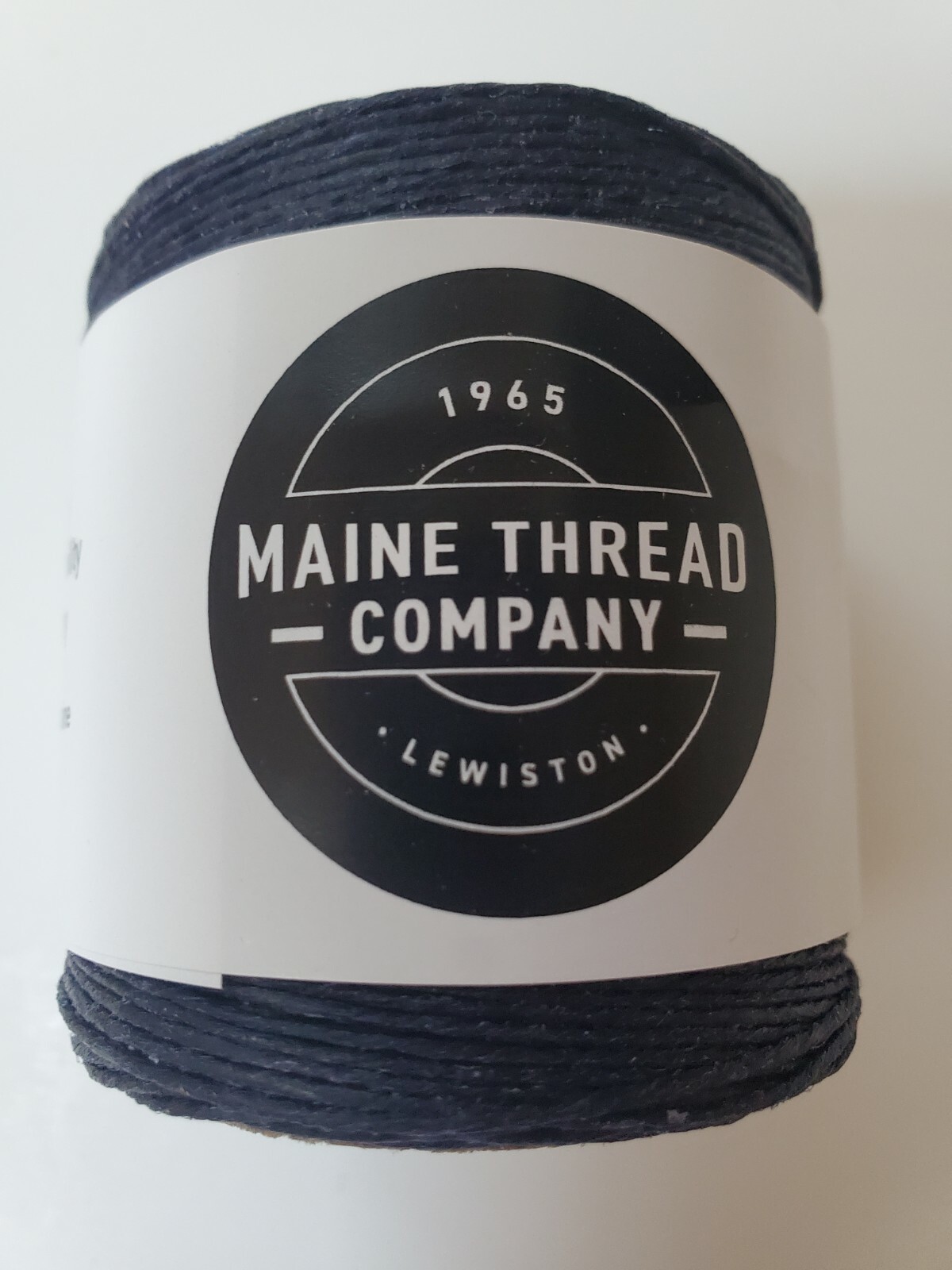 Waxed Polycord 210' Maine Thread Navy Blue 0.35" thick Made in USA