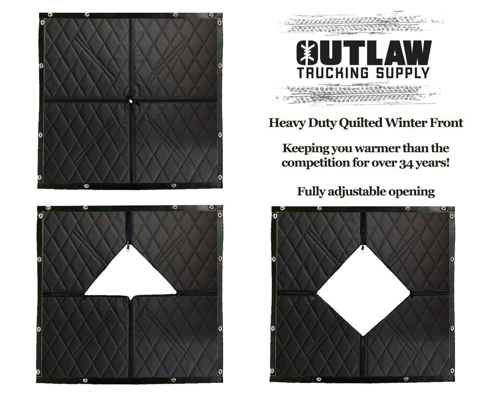 Premium Freightliner Coronado Flag Winter Front Quilted Winter Front