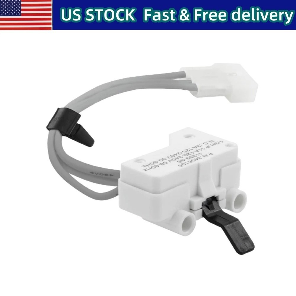 2X 3406105 Dryer Door Switch Assembly fits Whirlpool 3405104 528947 3406104