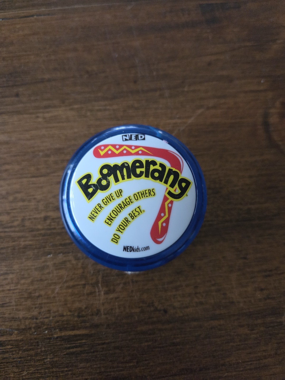 The Ned Show Yo-Yo Boomerang Blue Collectible Yo Yo