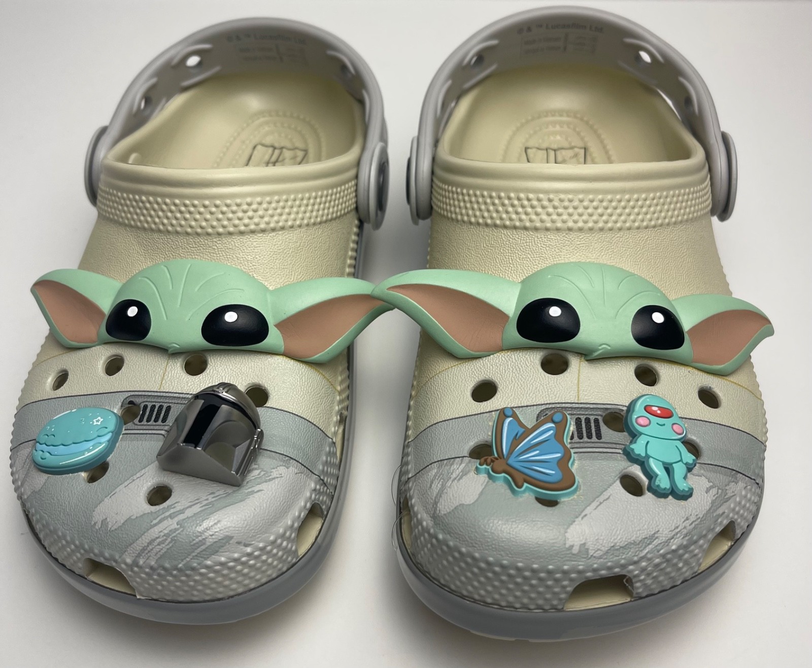 Boys Girls CROCS STAR WARS Mandalorian clog shoe C11 C12 C13 J1 J2 J3 J4 GROGU