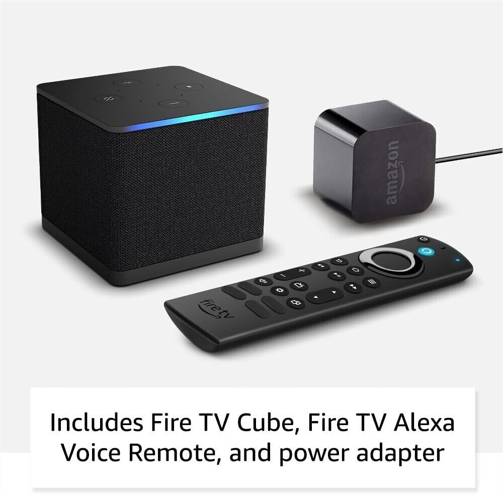 Amazon Fire TV Cube 3rd gen streaming player with Alexa Wi-Fi 6E 4K Ultra HD NEW
